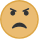 Yellow Angry Face