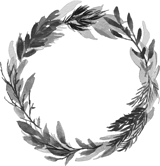 Painted Myrtle Wreath