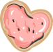 Frosted Heart Cookie