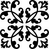 Square Floral Flourish