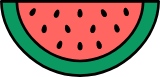 Outlined Watermelon
