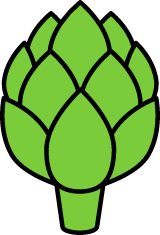 Outlined Artichoke