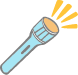 Lit Flashlight