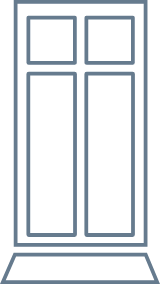 Paneled Front Door