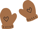 Heart Mittens
