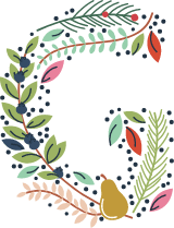 Floral Letter "G"