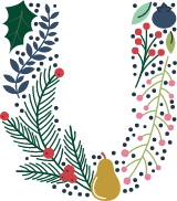 Floral Letter "U"